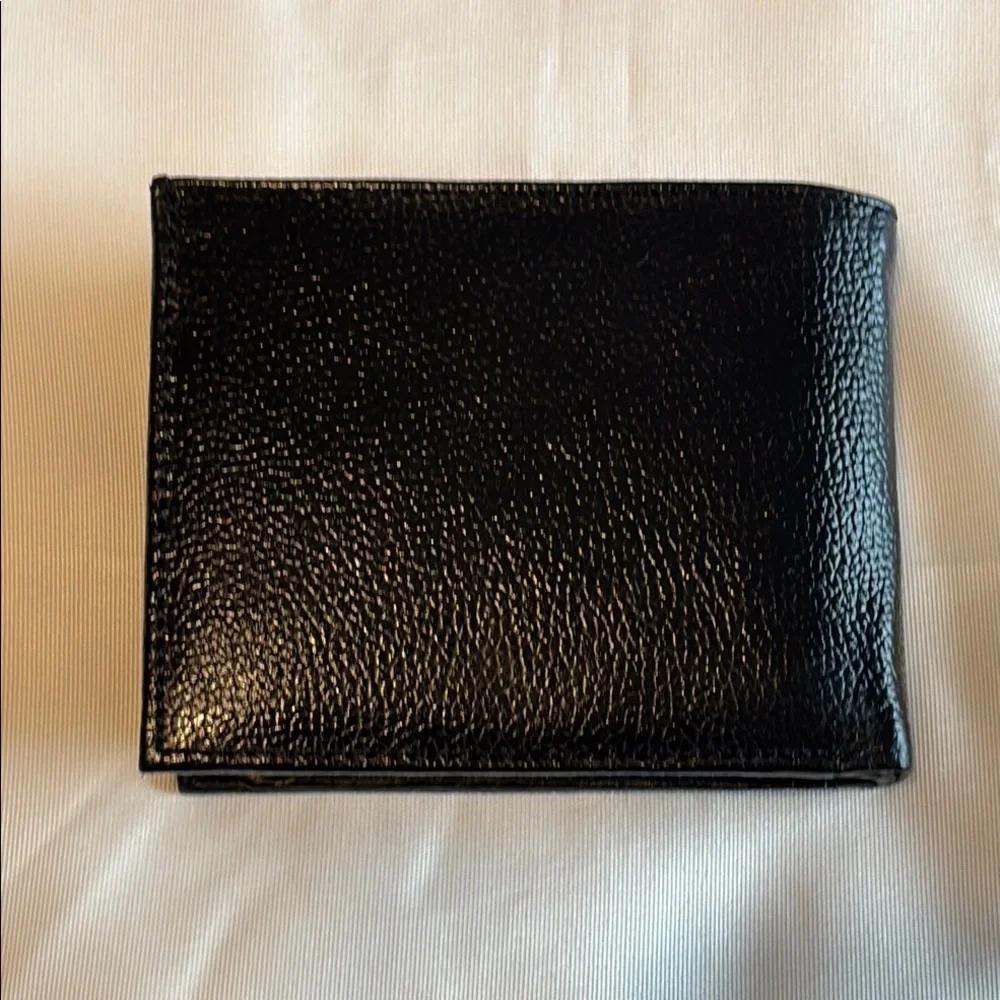J Francis Men’s Leather Wallet Black GUC
